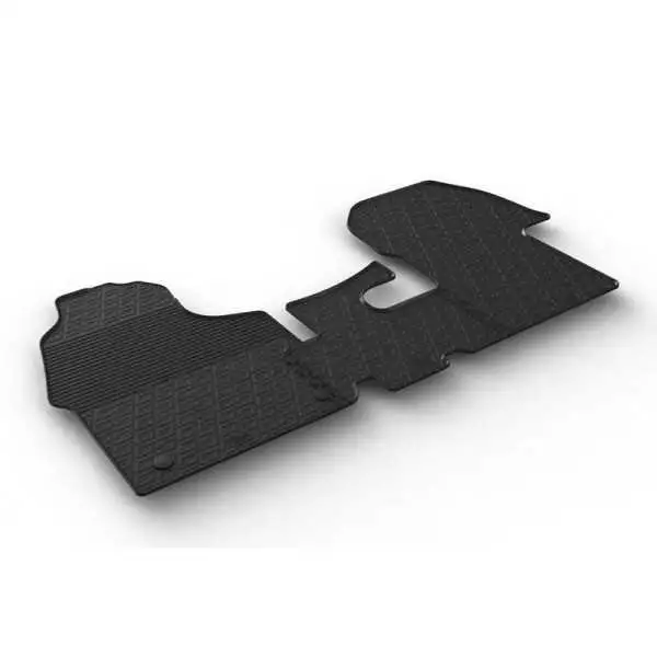 Tapis en caoutchouc pour Mercedes Sprinter Cargo 52018 profil G 3 pièces  clips de fixation