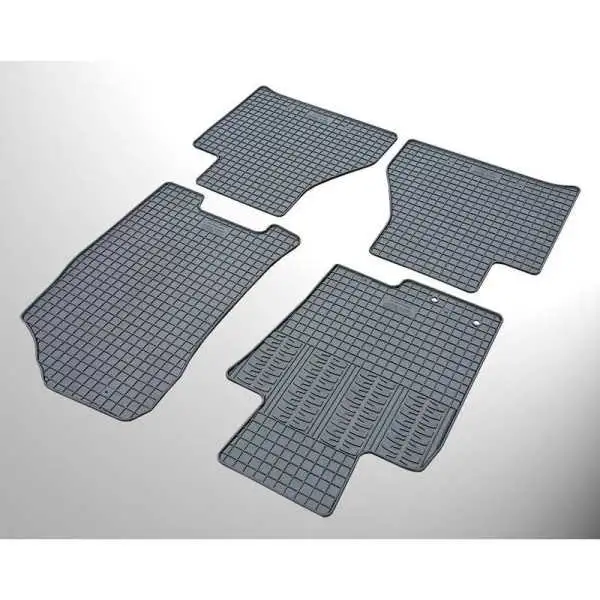 Tapis en caoutchouc pour Nissan Navara 2016 4 pièces  système de montage