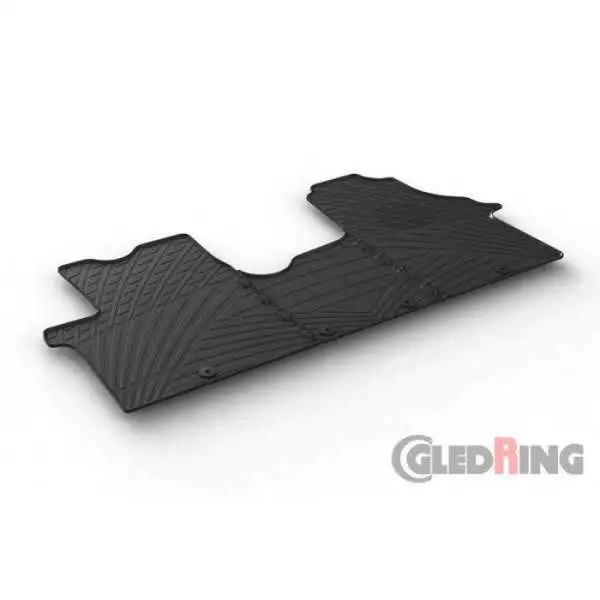 Tapis en caoutchouc pour Renault Traffic  Opel Vivaro 20142019  Fiat Talento  Nissan NV300 2016 profil TK 3 pièces  clips d