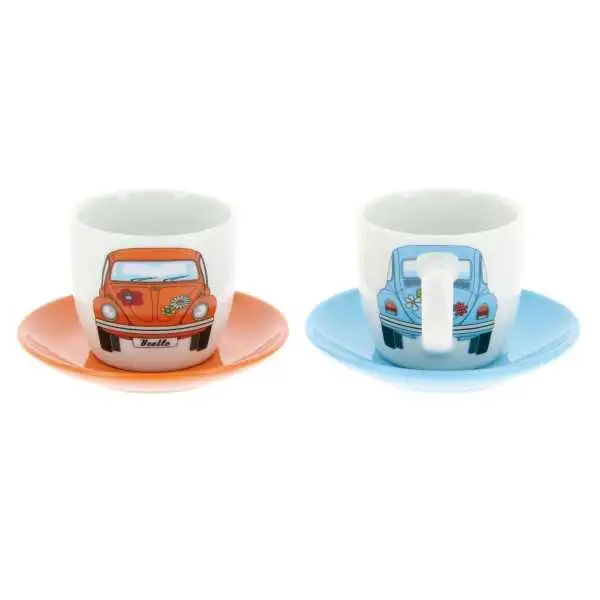 Tasses à expresso VW Coccinelle, set de 2 tasses 100ml