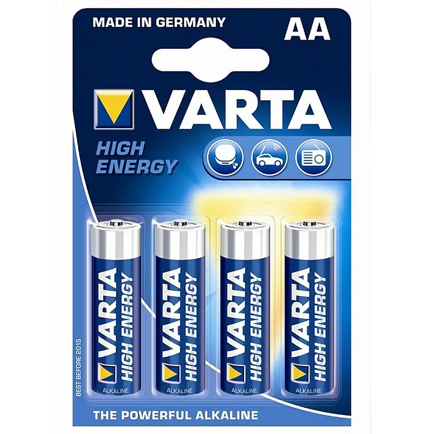VARTA HIGH ENERGY PILE AA 1.5V BLISTER 4 PIèCES