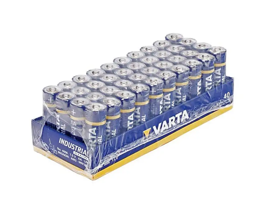 VARTA INDUSTRIAL LOT DE 40 PILES AA POUR APPLICATIONS PROFESSIONNELLES