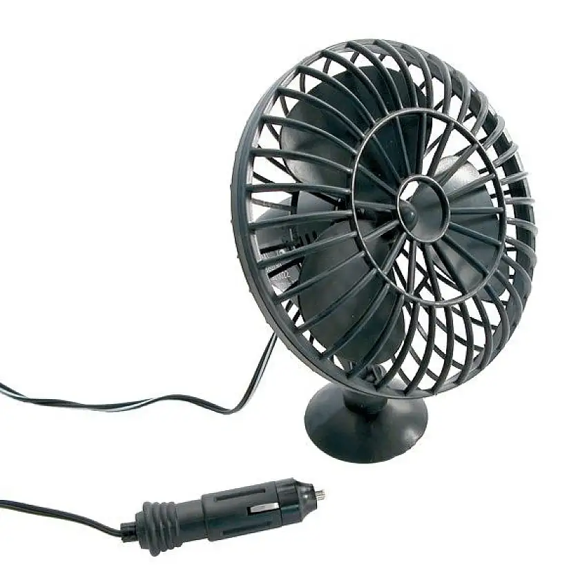 VENTILATEUR CARPOINT AVEC VENTOUSE 12V POUR RAFRAîCHISSEMENT EN VOITURE