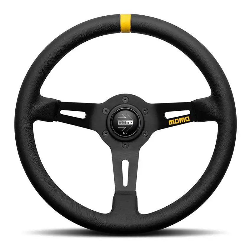 Volant MOMO MOD08 33MM Cuir Noir
