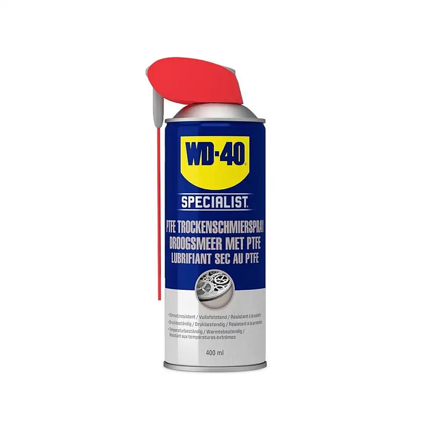 SPRAY LUBRIFIANT SEC WD-40 AVEC PTFE 400ML POUR UNE LUBRIFICATION OPTIMALE