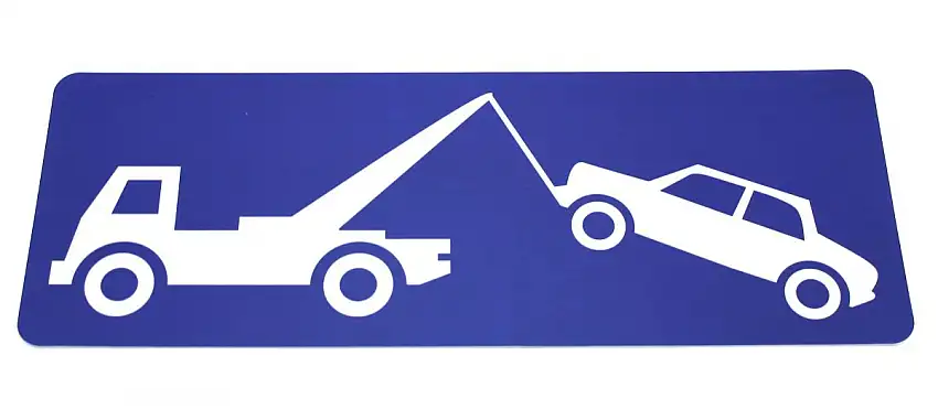 AUTOCOLLANT ZONE D’ENLèVEMENT AUTOCOLLANT 330X120MM