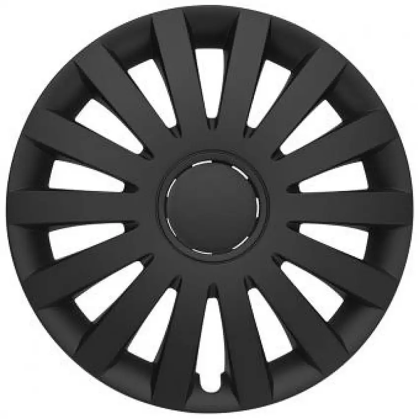 JEU D'ENJOLIVEURS ALBRECHT 16 POUCES WIND NOIR MAT