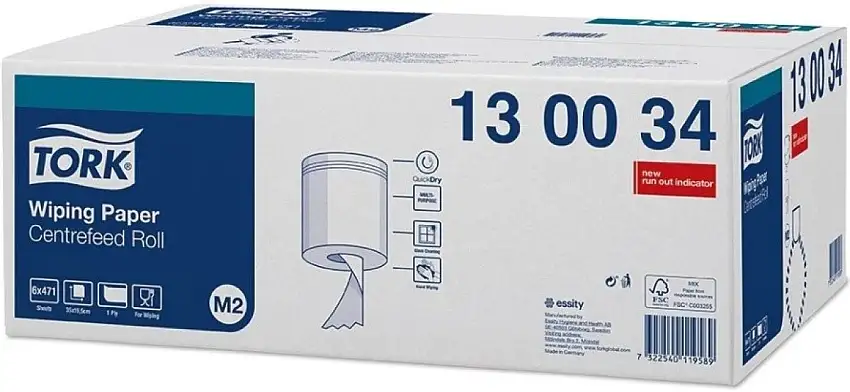 TORK PAPIER D'ESSUYAGE 1 COUCHE 165M X 20CM M2