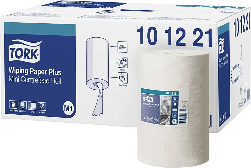 TORK WIPING PLUS PAPIER D'ESSUYAGE 2 PLIS 21,5X35 CM M1