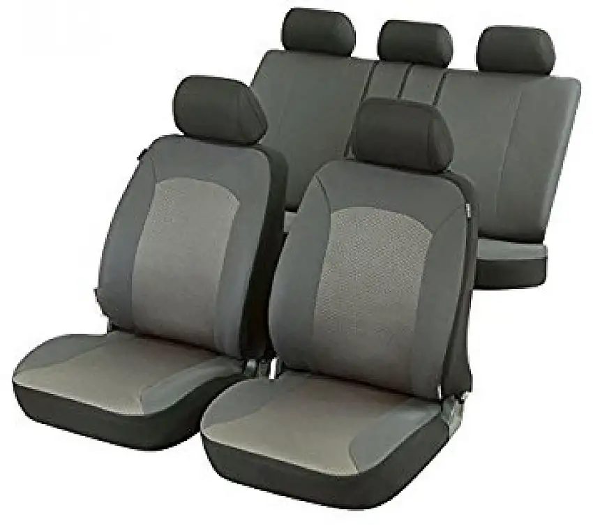 WALSER HOUSSE DE SIèGE AUTO COMPLèTE MANHAY GRIS AVEC FERMETURE éCLAIR ZIPP IT