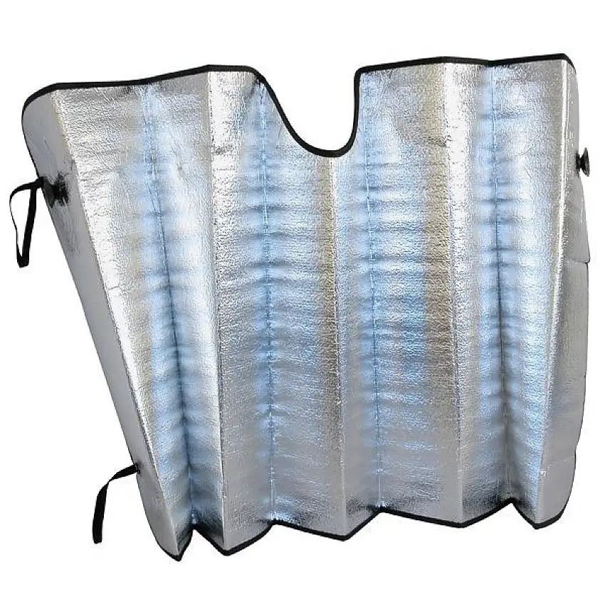PARE-SOLEIL CARPOINT PARE-BRISE 130X60 CM AVEC REVêTEMENT EN ALUMINIUM RéFLéCHISSANT